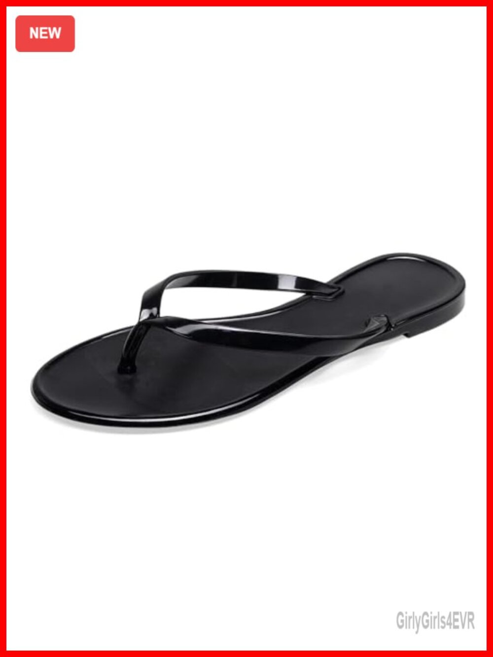 Women's Clear Jelly Flip Flop Sandals Slip On Quick Dry Summer Beach Pool